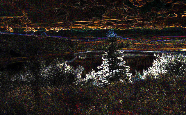 Paysage traîté avec reconnaissance des bords