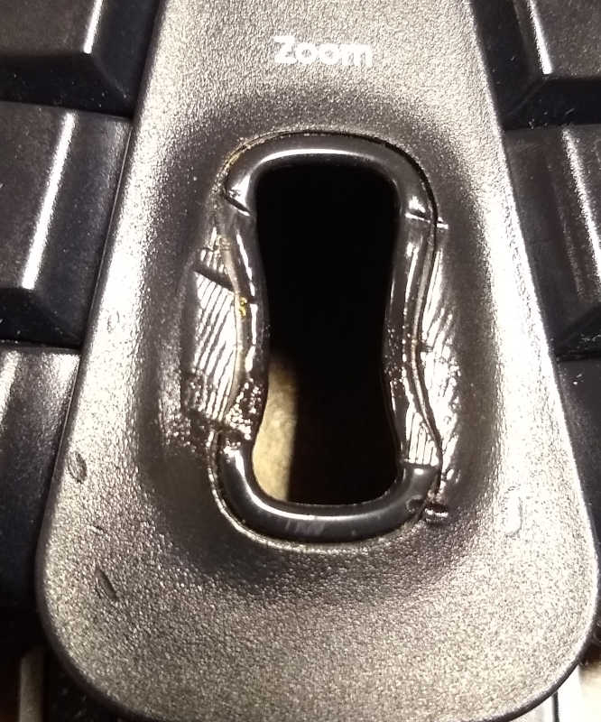 The keyboard melted